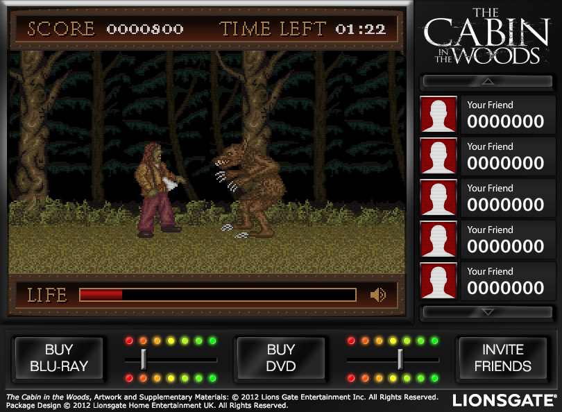 The Cabin in the Woods Facebook Game