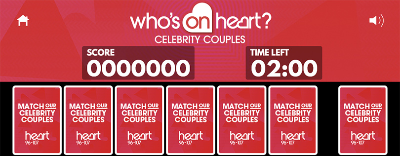 Who's on Heart Facebook Game